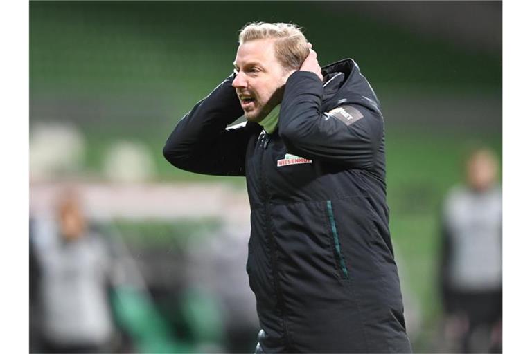 Trainer Florian Kohfeldt steckt mit Werder im Kampf um den Klassenerhalt. Foto: Carmen Jaspersen/dpa