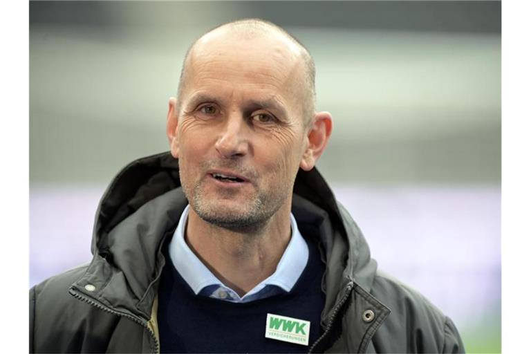 Trainer Heiko Herrlich spricht. Foto: Soeren Stache/dpa POOL/dpa/Archivbild