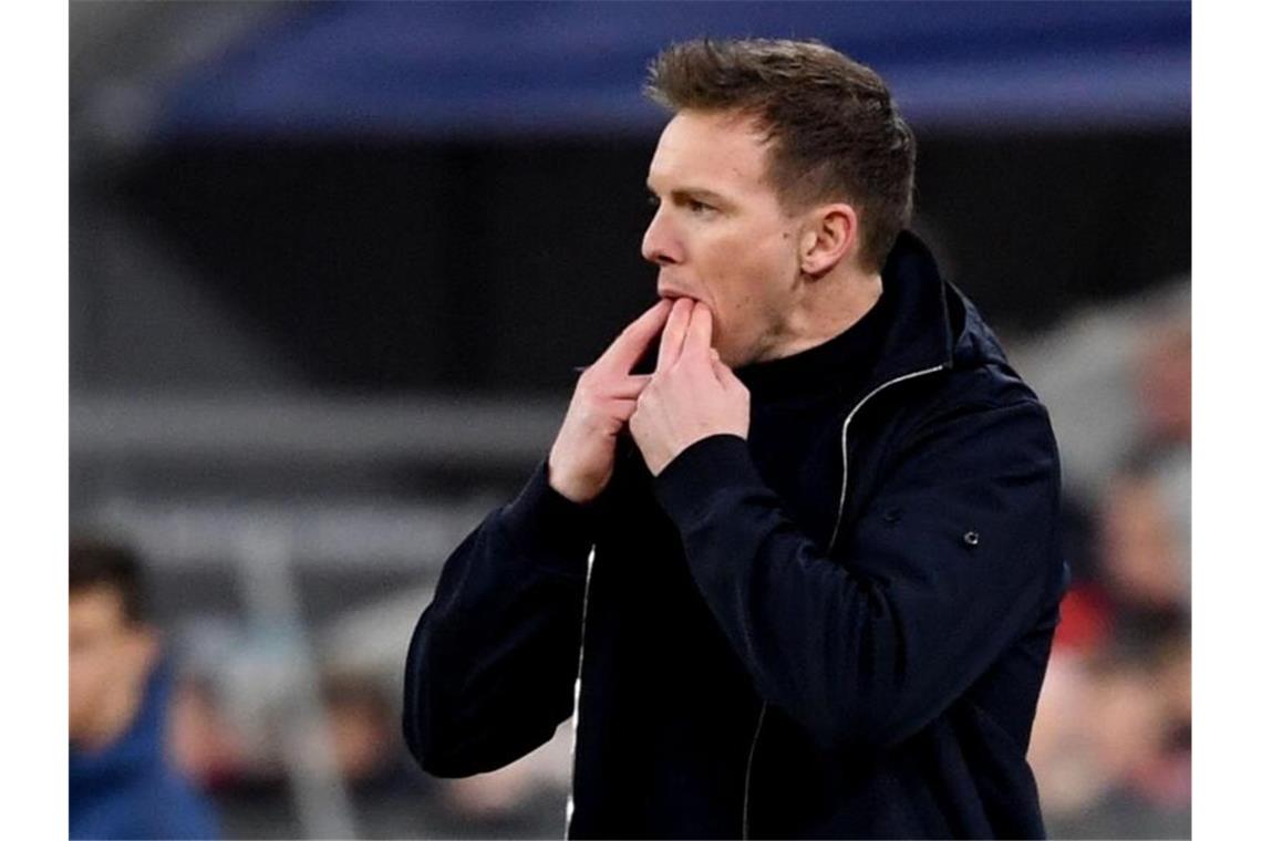 Trainer Julian Nagelsmann von Leipzig. Foto: Sven Hoppe/dpa/Archivbild