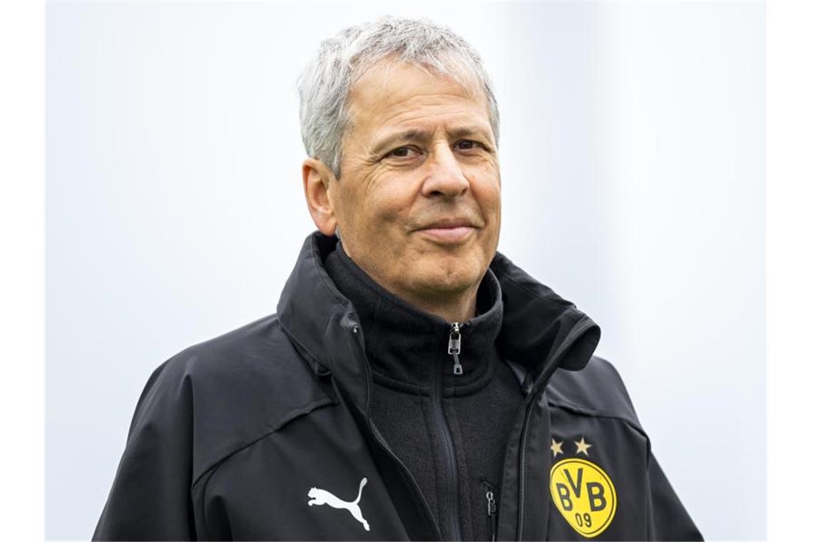 Trainer Lucien Favre stellte beim BVB einen Punkterekord auf. Foto: David Inderlied/dpa