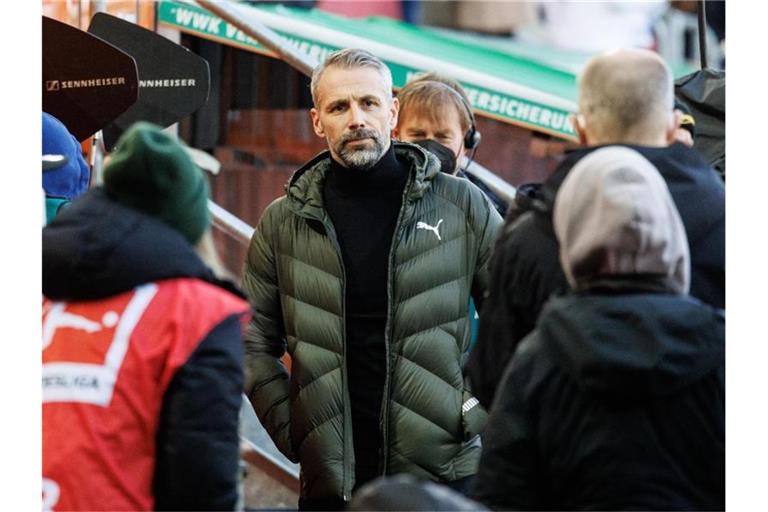 Trainer Marco Rose von Borussia Dortmund muss liefern. Foto: Matthias Balk/dpa