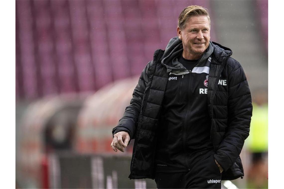 Trainer Markus Gisdol muss mit dem 1. FC Köln beim VfB Stuttgart antreten. Foto: Marius Becker/dpa