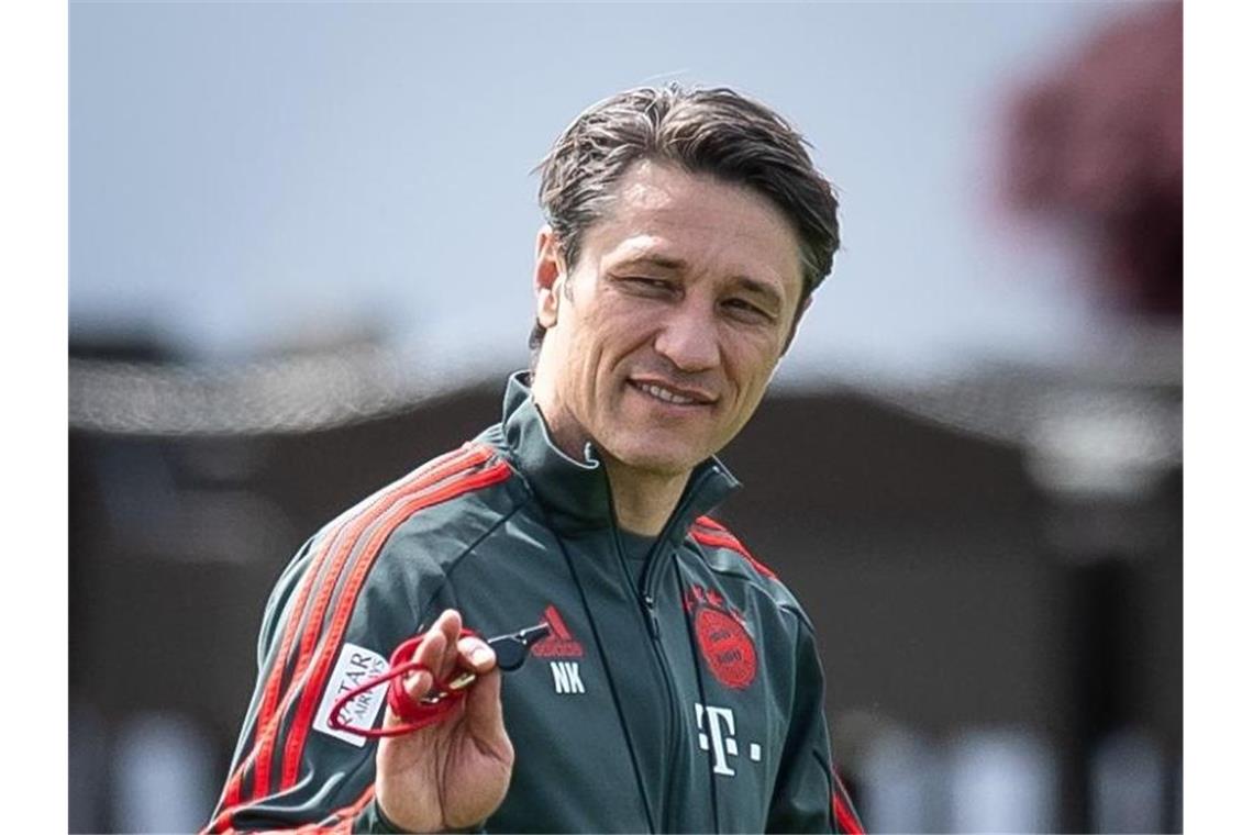 Trainer Niko Kovac möchte am liebsten schon gegen RB Leizig den Titel mit dem FC Bayern klar machen. Foto: Sina Schuldt