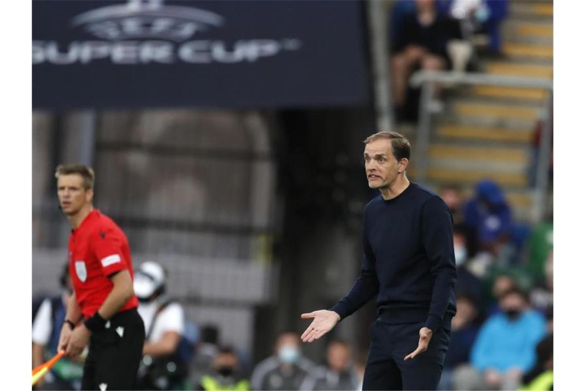 Dank Tuchel: Kepa wird vom Transferflop zum Helden Trainer Thomas Tuchel brachte nur für das Elfmeterschießen einen neuen Torwart. Foto: Peter Morrison/AP/dpa