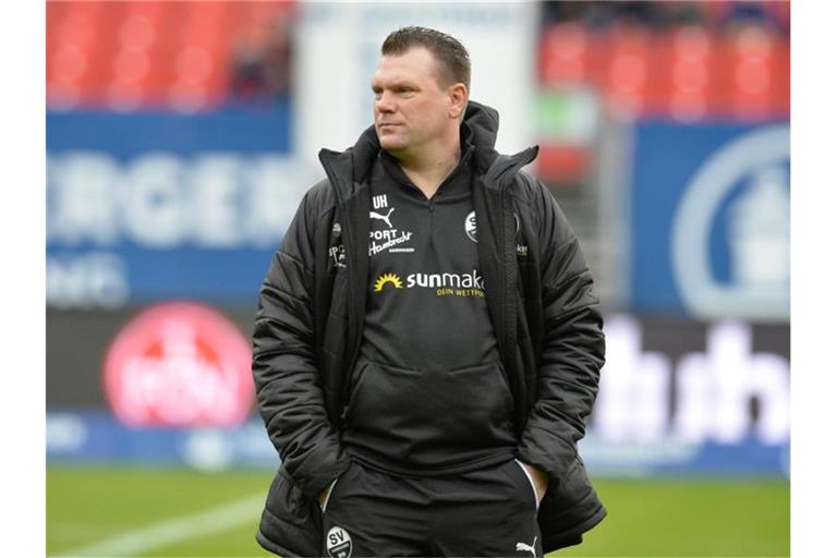 Trainer Uwe Koschinat von Sandhausen. Foto: Timm Schamberger/dpa/Archiv