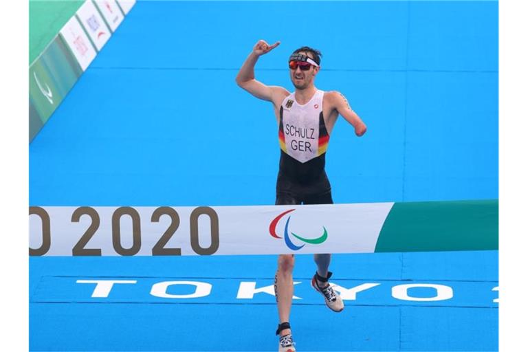 Triathlet Martin Schulz gewann bei den Paralympics die erste Goldmedaille für das deutsche Team. Foto: Karl-Josef Hildenbrand/dpa