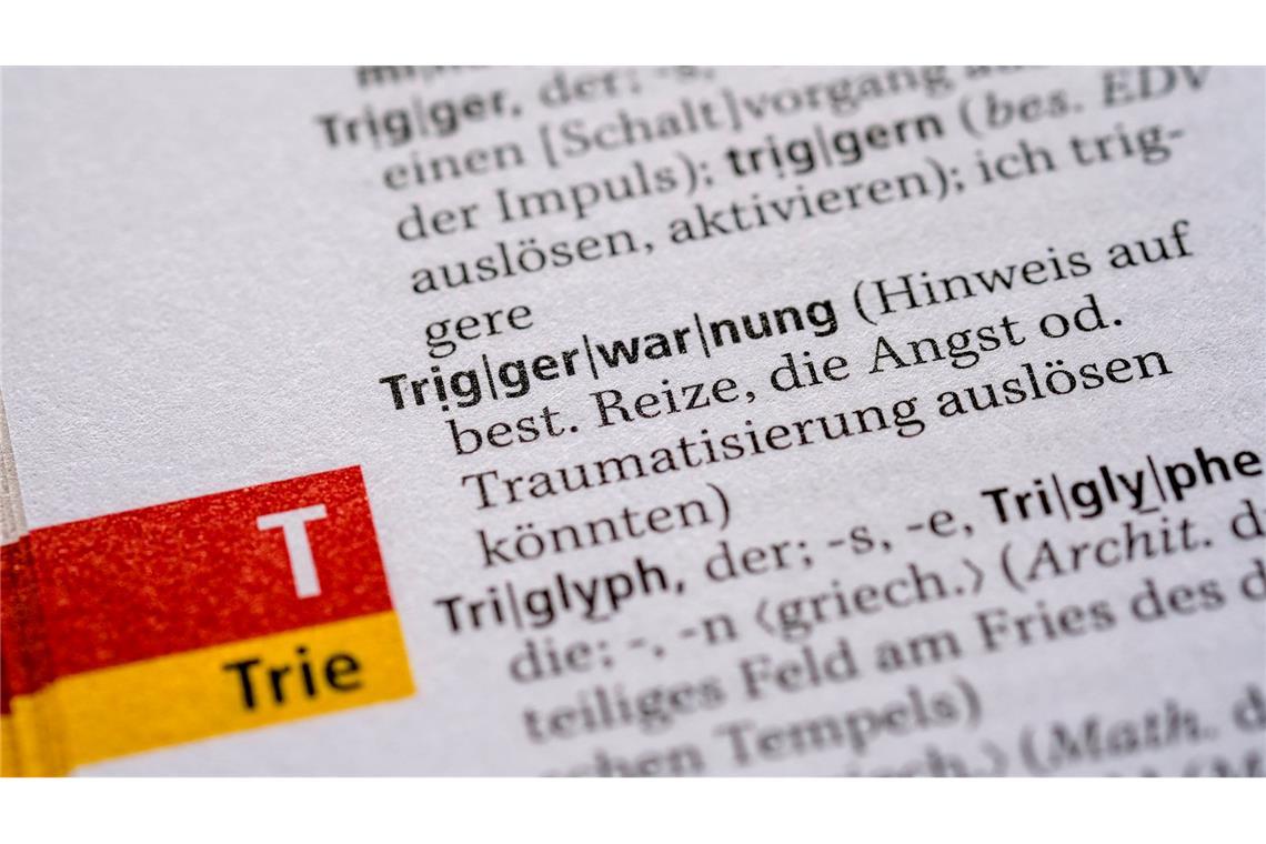 Triggerwarnungen sollen dabei helfen, Reizen bewusst wahrzunehmen oder zu vermeiden, die an traumatische oder unangenehme Situationen erinnern. (Archivbild)