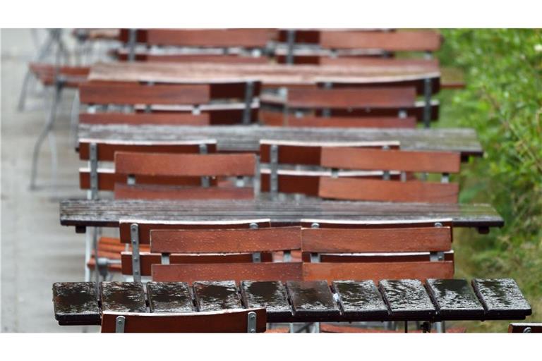 Tristesse statt Biergarten-Wetter.