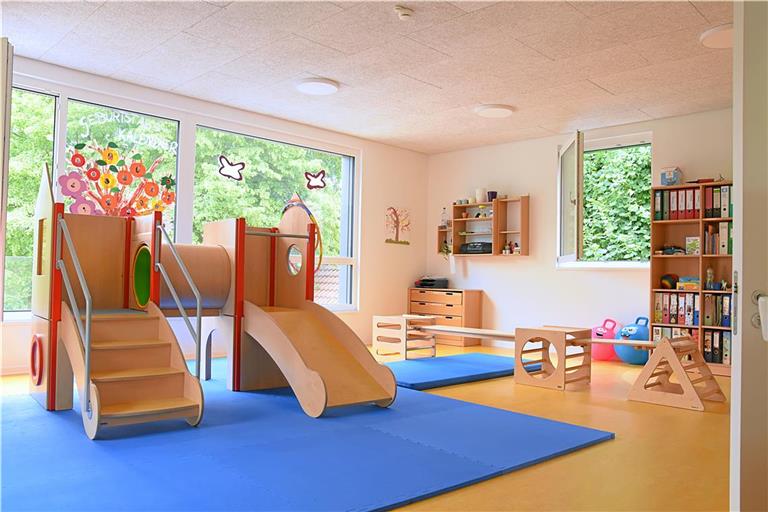 Trotz aller Probleme beim Bau: Der Kindergarten kann sich sehen lassen. Foto: Tobias Sellmaier