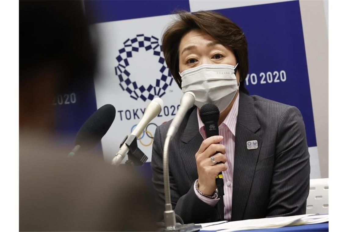 Trotz stark steigender Corona-Infektionszahlen in Japan schloss OK-Präsidentin Seiko Hashimoto eine Olympia-Absage aus. Foto: Rodrigo Reyes Marin/ZUMA Wire/dpa