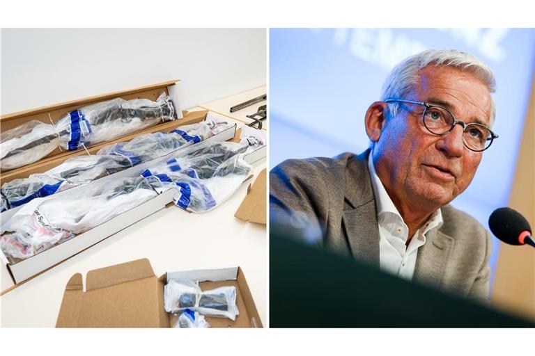 Trotz Strobls Entwaffnungskurs besitzen Extremisten nach wie vor Waffen. (Archivbild)