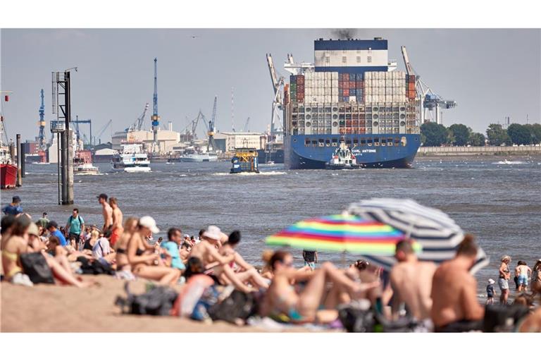 Trotz vieler Strände in Hamburg gibt es an der Elbe keine Badestelle - die CDU will das ändern (Archivbild).
