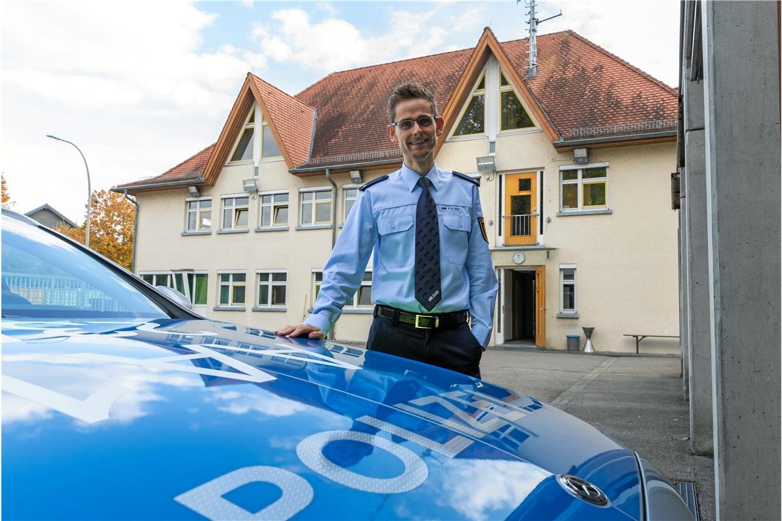 Wie sicher ist Backnang? Trotz wieder gestiegener Fallzahlen sieht Dennis Ehrhardt keinen Grund zur Beunruhigung: „Aus unserer Sicht ist Backnang sehr sicher“, sagt der Leiter des Polizeireviers. Archivfoto: Alexander Becher