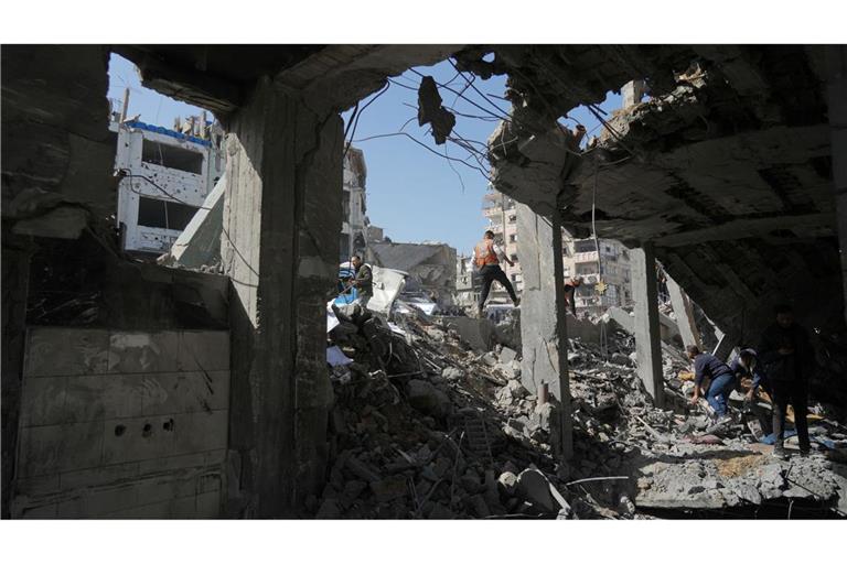 Trümmer einer Polizeistation in Gaza. (Archivbild)