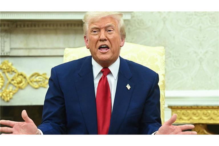 Trump äußerte sich am Rande eines Treffens mit dem israelischen Ministerpräsidenten Benjamin Netanjahu.