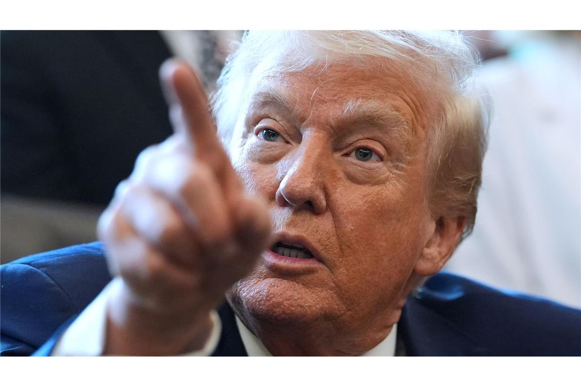 Trump beharrt auf seinen Anspruch auf Grönland - und hatte EU-Staaten mit Zöllen gedroht. (Archivbild)