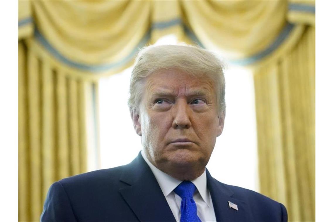 Trump-Lager erleidet Niederlage vor Supreme Court Trump behauptet seit der Wahl vom 3. November, dass ihm der Sieg durch massiven Betrug genommen worden sei. Foto: Patrick Semansky/AP/dpa