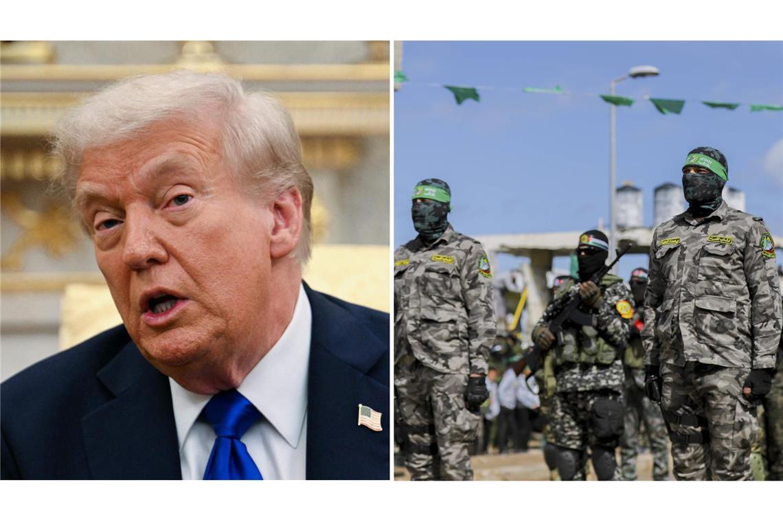 Trump droht Hamas mit dem Tode Trump drohte der Hamas auf Truth Social mit dem Tod.