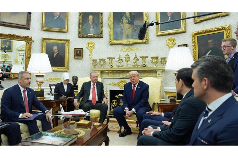 Trump findet das Verhältnis zu Erdogan "augezeichnet".