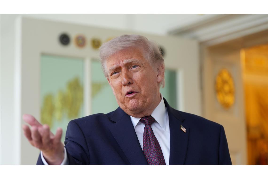Trump gibt sich demonstrativ gelassen.