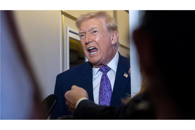 Trump gibt sich mit Blick auf ein Abkommen für ein Kriegsende optimistisch.