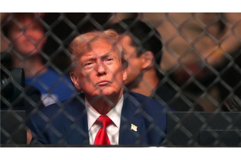 Trump gilt als Fan der Kampfsport-Liga UFC und saß mehrfach selbst im Publikum. (Archivbild)