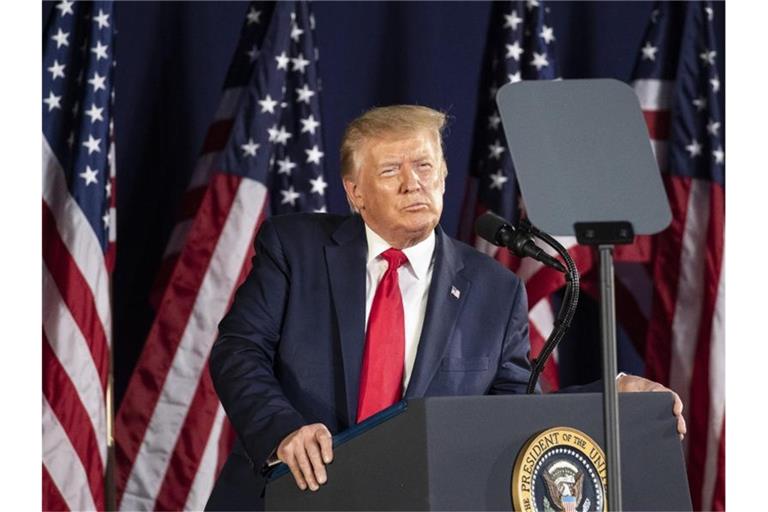 Trump hat eine Rede zum Unabhängigkeitstag für eine düstere, polarisierende Botschaft genutzt. Foto: Alex Brandon/AP/dpa