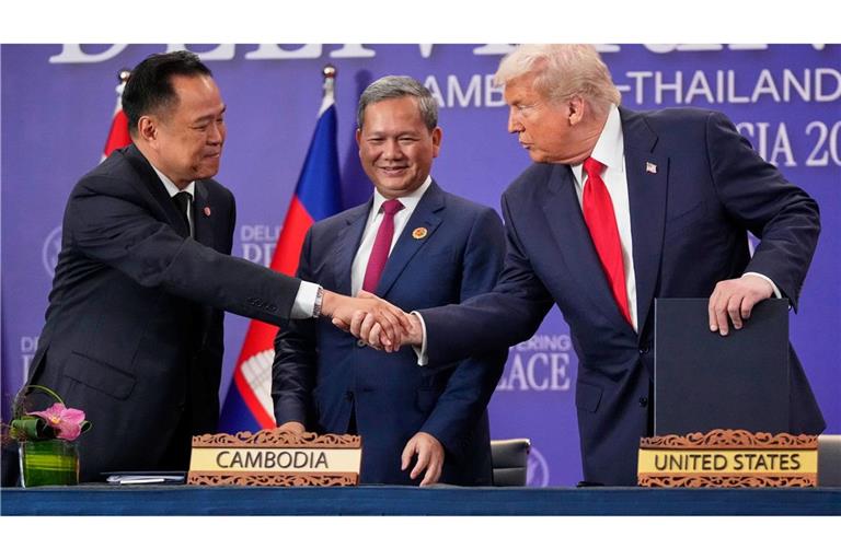 Thailand und Kambodscha besiegeln Frieden – Trump vermittelt Trump hatte schon im Juli in dem Konflikt vermittelt.