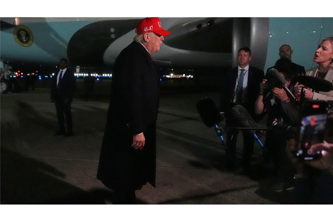 Trump ist es "egal", ob der Iran an den Verhandlungstisch zurückkehrt.