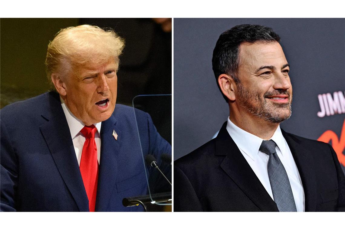 Trump kritisiert Rückkehr von Jimmy Kimmels Late-Night-Show. (Archivbilder)