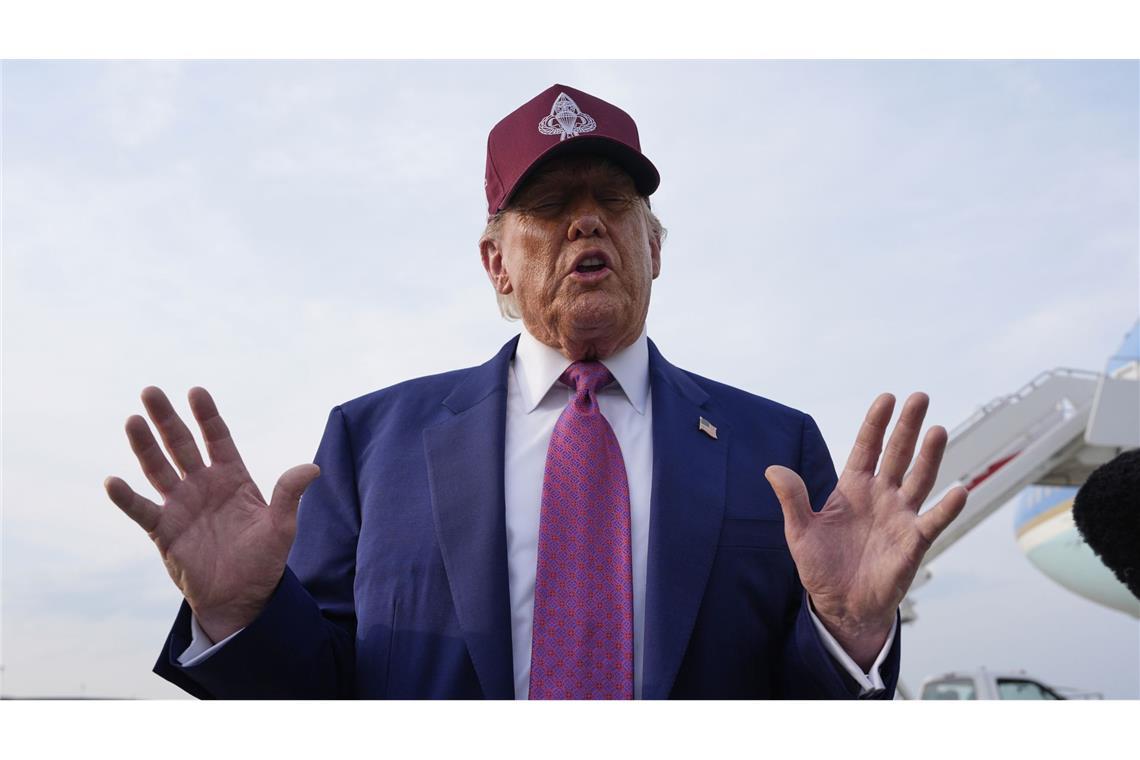 Trump deutet Kurswechsel in seiner Migrationspolitik an Trump kündigte Änderungen an, nannte aber keine näheren Details.