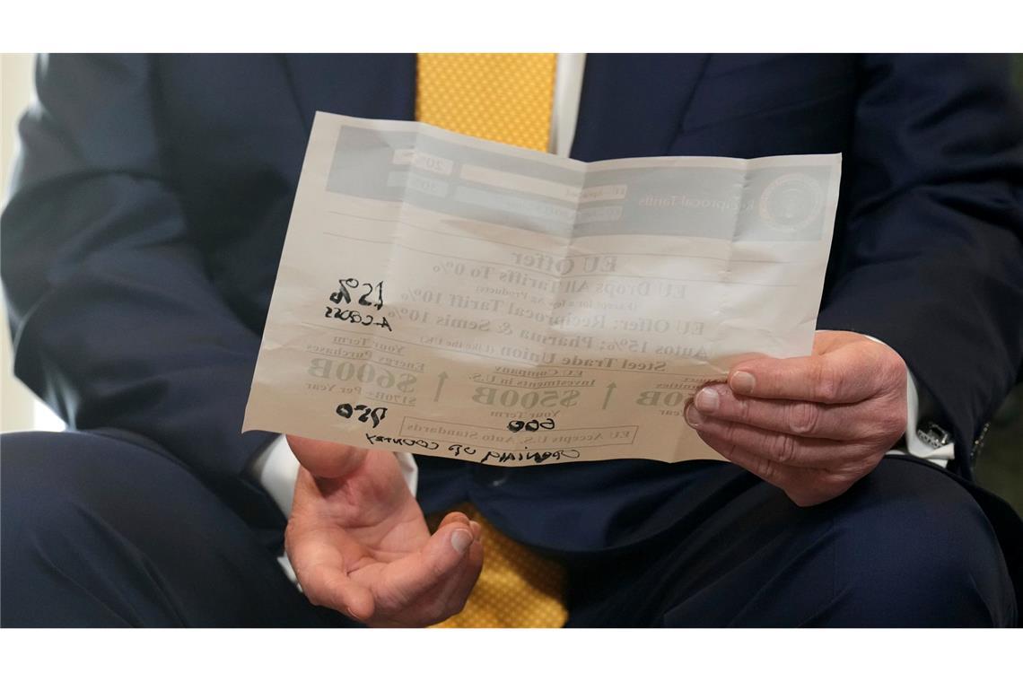 Der "größte Deal": Das bedeutet die Einigung im Zollstreit Trump nannte erste Details der Vereinbarung.