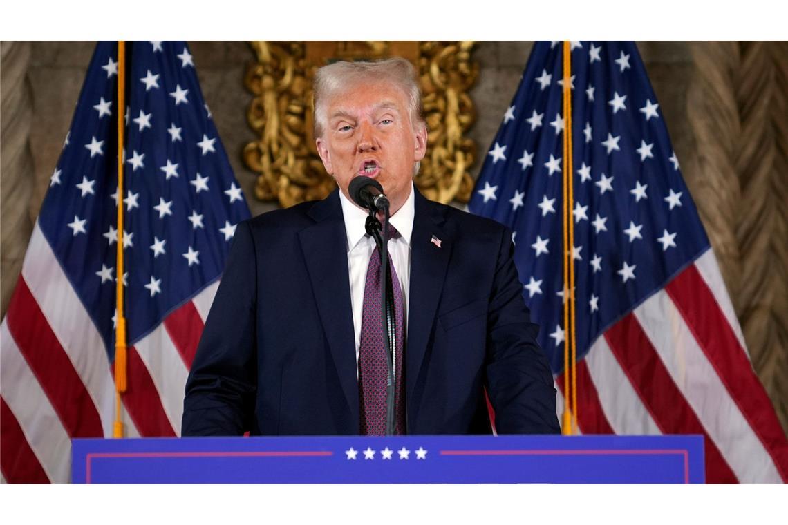 Trump stellt Treffen mit Putin nach Vereidigung in Aussicht Trump rechnet damit, dass der russische Angriffskrieg in der Ukraine innerhalb von sechs Moanten beendet werden kann.