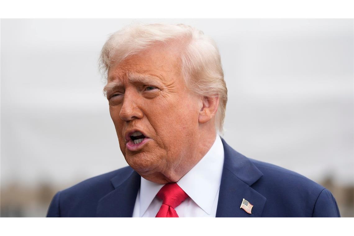 Trump ruft Israel zu einem Stopp der Bombardements auf.