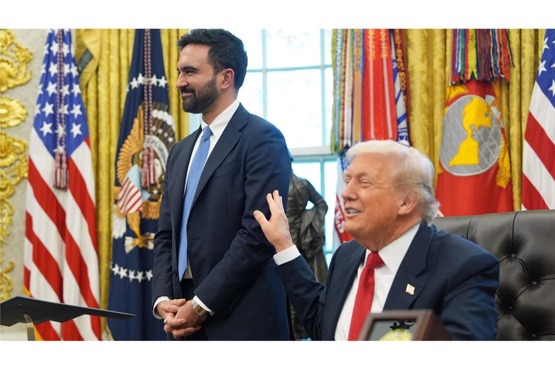 Trump schien von Mamdani begeistert.