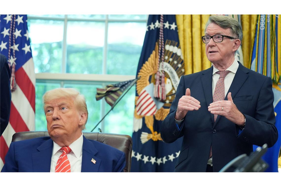 Trump und Mandelson im Oval Office. (Archivbild)