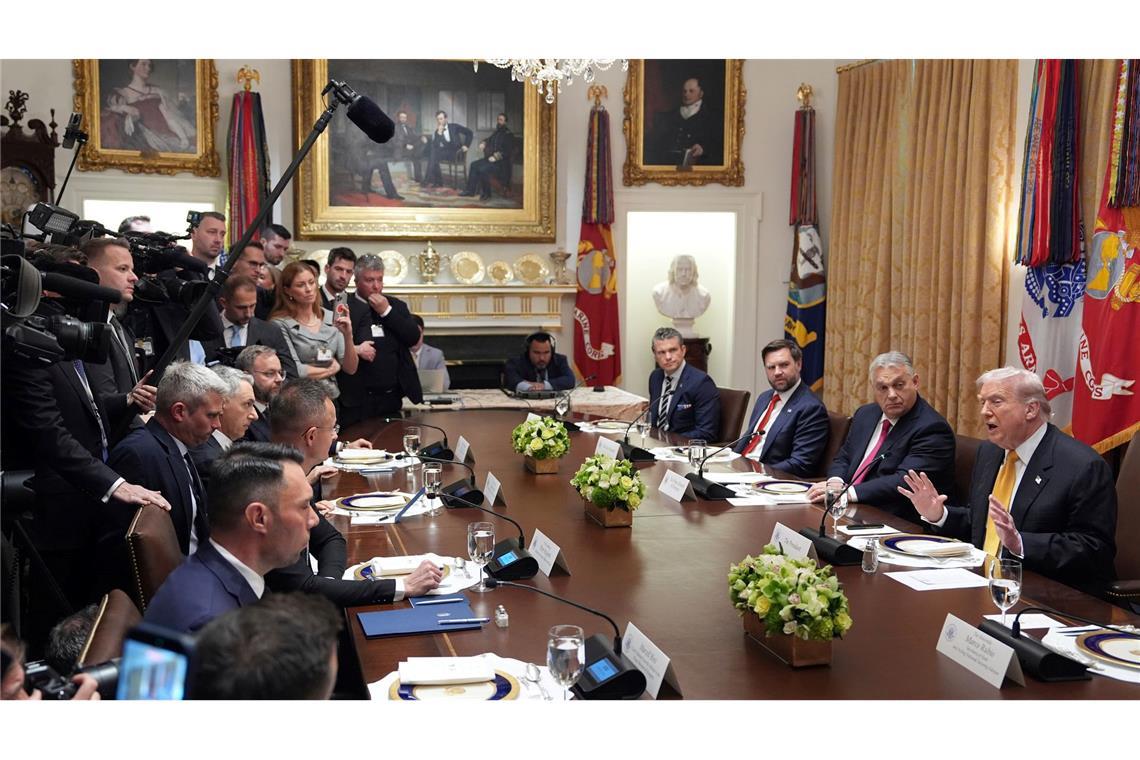 Trump und Orban sprachen über den Energiehandel.