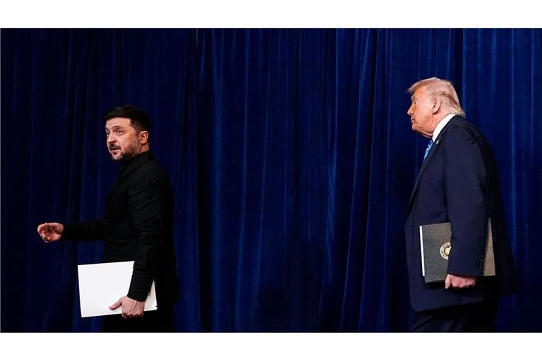 Trump und Selenskyj haben sich erst am Sonntag in Florida getroffen und sollen nach Angaben aus Kiew nun bei einem Gipfel in Paris erneut miteinander reden. (Archivbild)