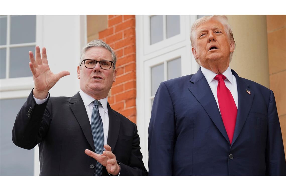Trump beim König: Fünf unbequeme Themen reisen mit Trump und Starmer trafen sich in diesem Sommer bereits in Schottland (Archivbild).