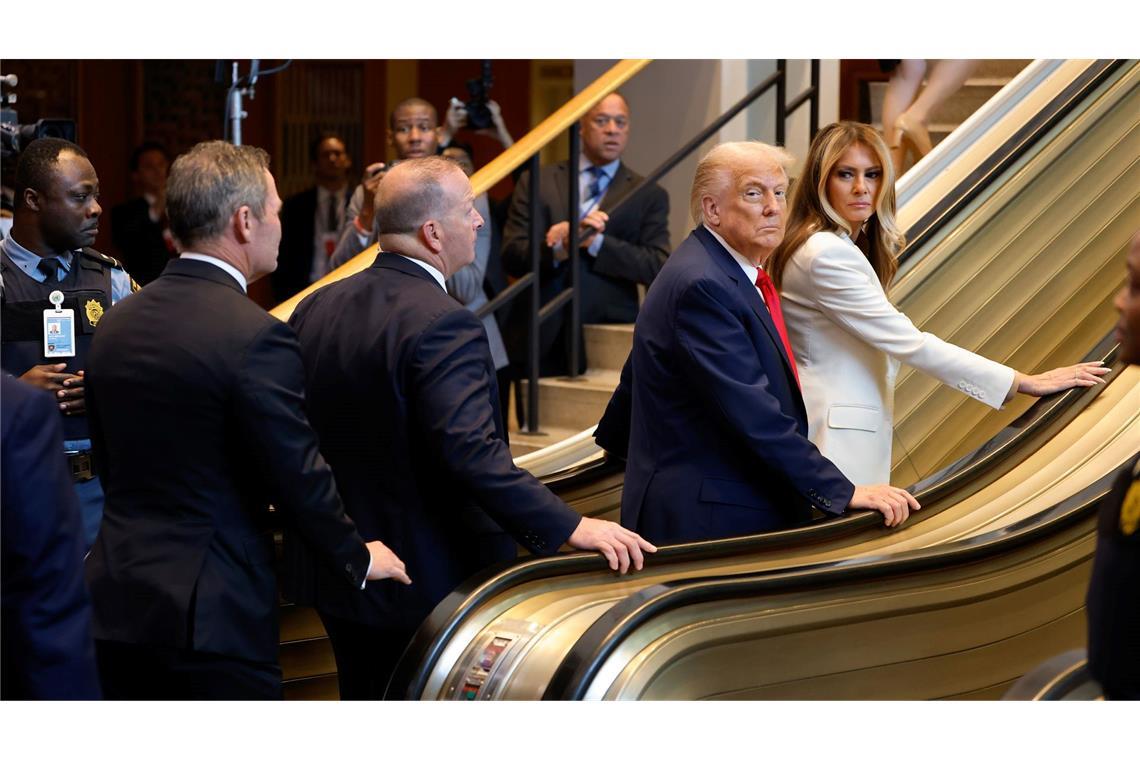 Trump will ein Nachspiel für den Stopp auf der UN-Rolltreppe.