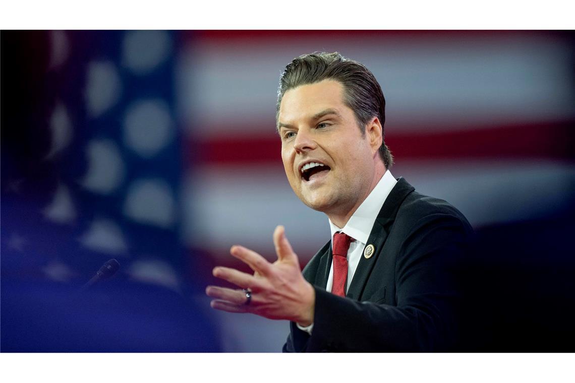 Trumps umstrittener Wunsch-Justizminister macht Rückzieher Trump wollte Gaetz zum Justizminister machen. (Archivbild)