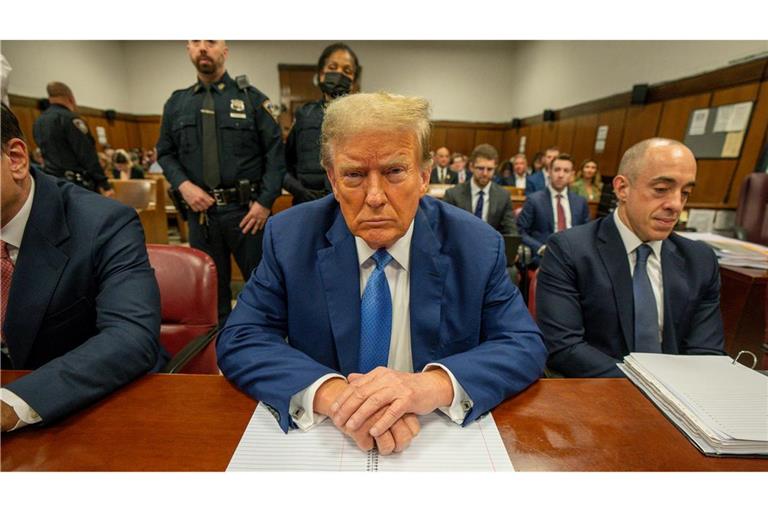 Trump untermauert Berufung gegen Schweigegeld-Verurteilung Trumps Anwälte führen Berufung aus. (Archivfoto)
