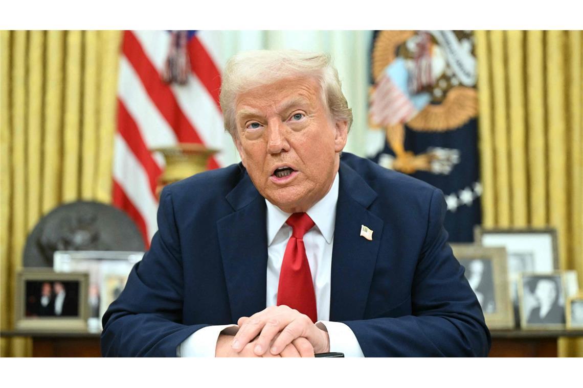 Trumps Drohungen befeuern Debatte über iranische Atombombe Trumps militärische Drohungen gegen den Iran haben die Debatte über iranische Atomwaffen angefacht.