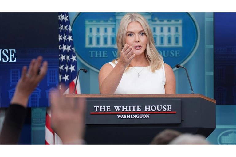 Trumps Sprecherin Karoline Leavitt stellt klar, dass die Visa-Gebühr nicht jährlich erhoben wird.