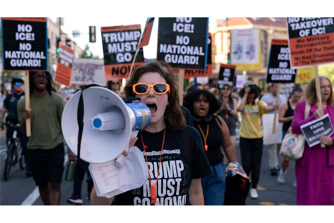 Trump will Rolle der Nationalgarde ausweiten Trumps Vorgehen ist hochumstritten und hat Proteste ausgelöst. (Archivbild)