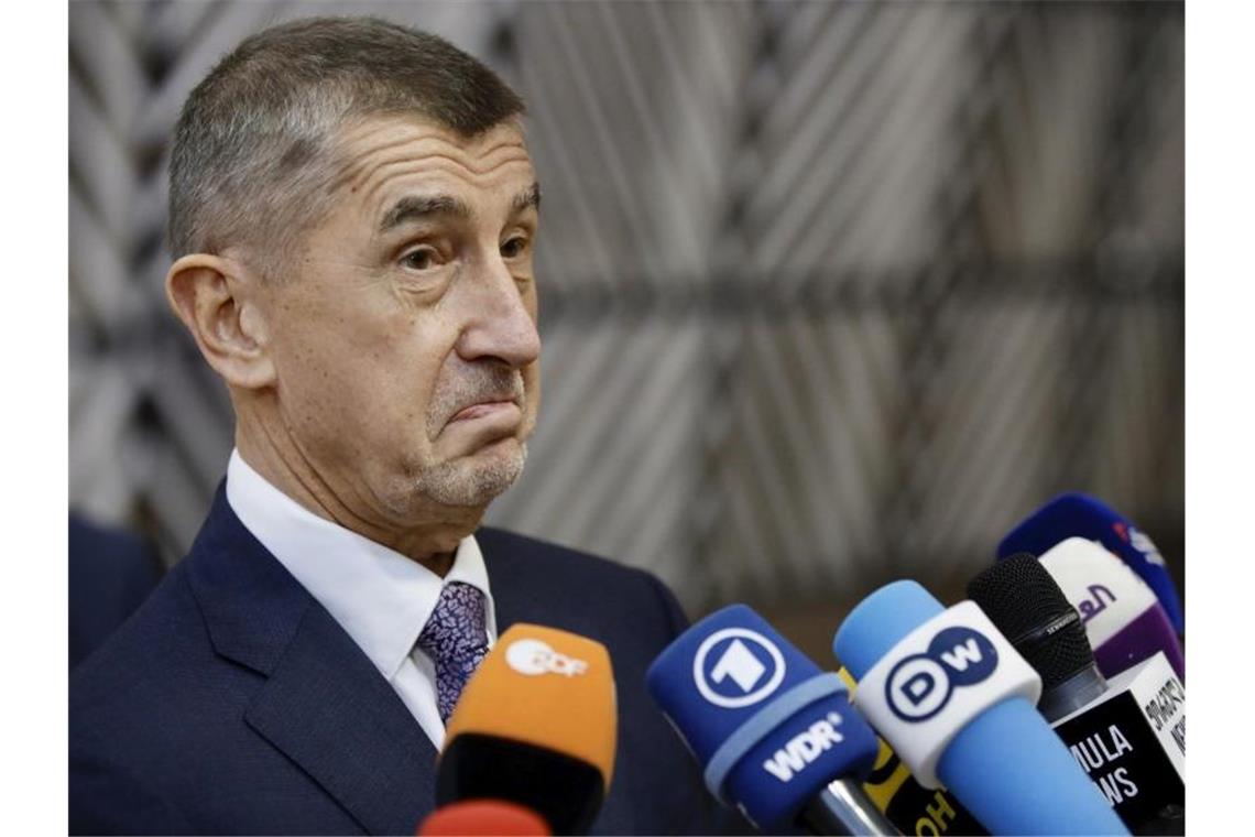 EU-Staaten einigen sich auf Klimaziel für 2050 Tschechiens Ministerpräsident Andrej Babis spricht sich für Klimaschutz mittels Atomkraft aus. Foto: Olivier Matthys/AP/dpa
