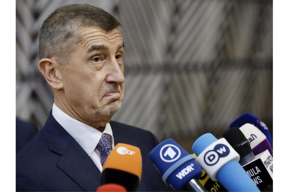 Tschechiens Ministerpräsident Andrej Babis spricht sich für Klimaschutz mittels Atomkraft aus. Foto: Olivier Matthys/AP/dpa