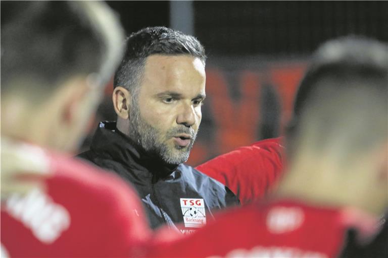 TSG-Trainer Evangelos Sbonias hofft auf den nächsten Sieg seines Teams. Foto: A. Hornauer