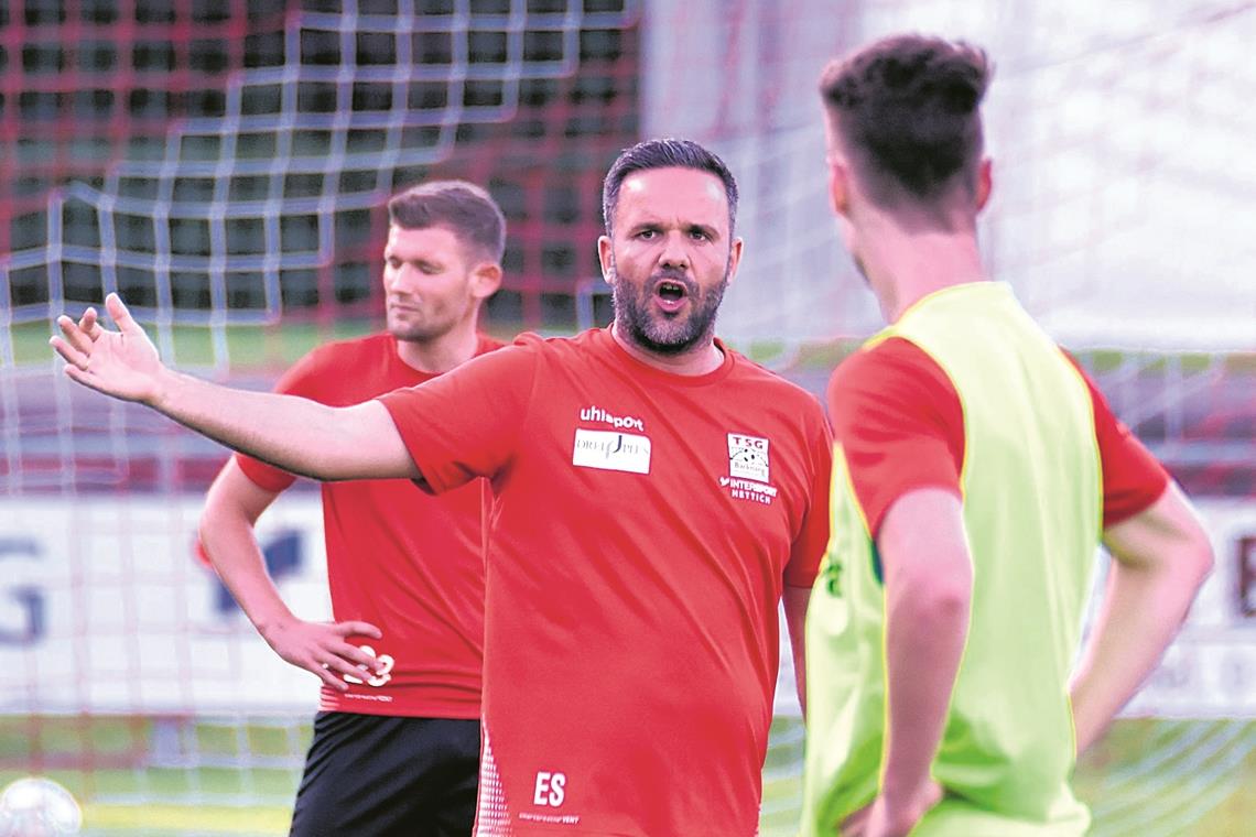 TSG-Trainer Evangelos Sbonias wünscht sich von seinem Team eine sehr variable Spielweise.