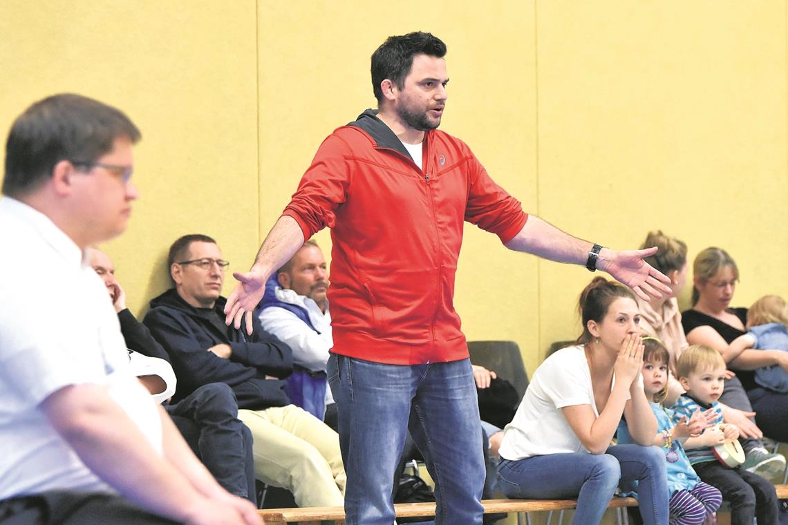 TSG-Trainer Jens Holderle ist gespannt auf den Auftritt der Eigengewächse und entspannt, was den möglichen Aufstieg betrifft. Foto: T. Sellmaier